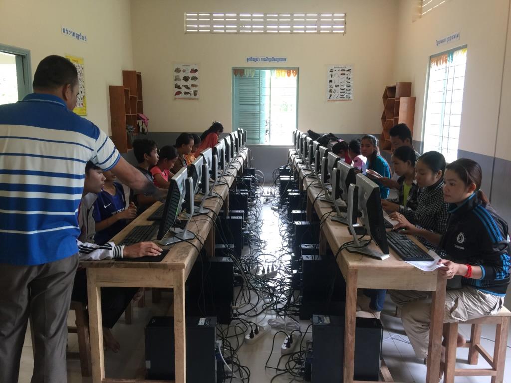 Picture of women attending a computer class