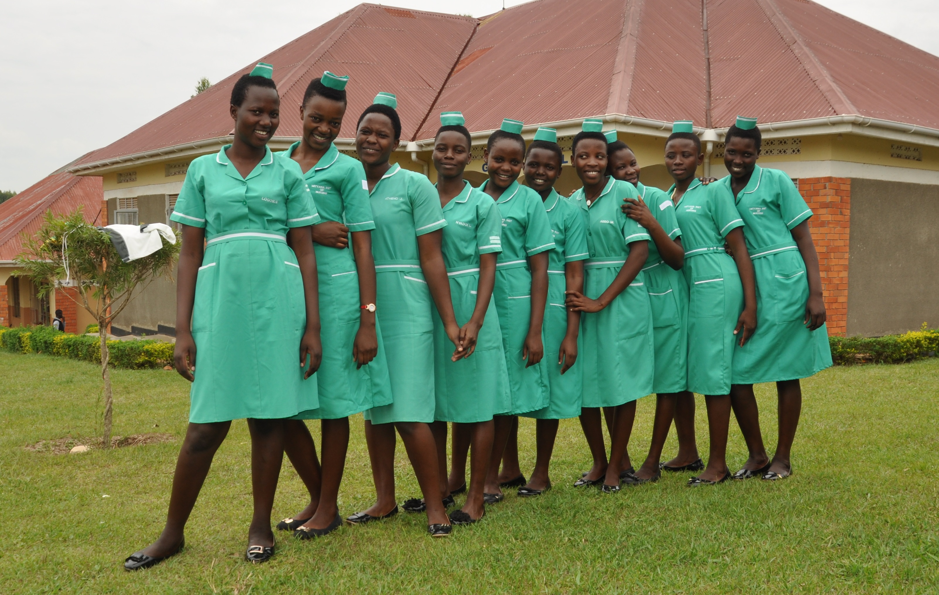 Female nursing students in their uniform