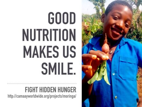 Caamay campaign for supporting their moringa project