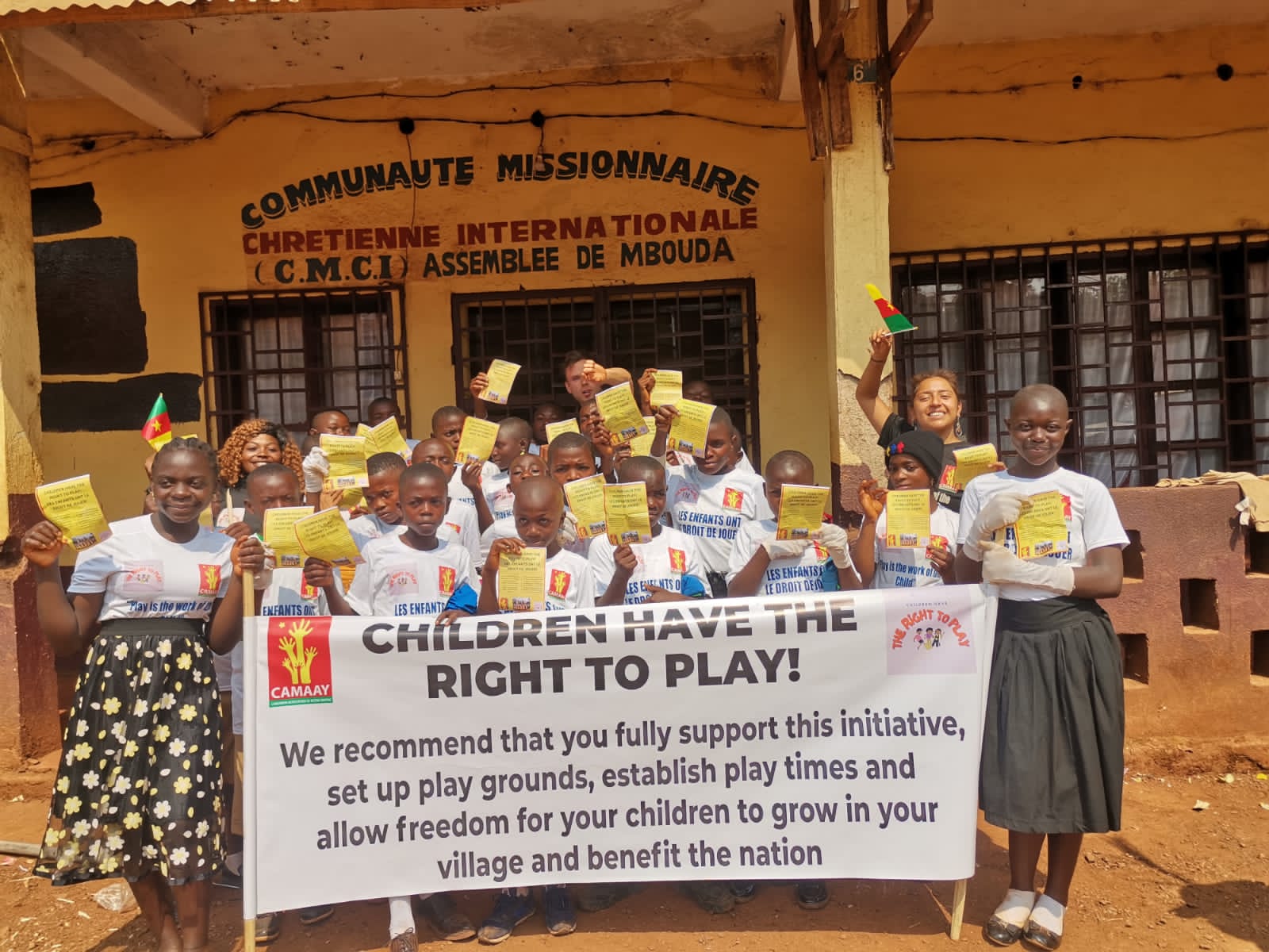 Caamay's children campaigning for the right to play